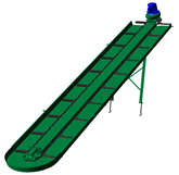 Наклонный навозоуборочный транспортер ТСН 160 длиной 6,0 м (без ящика управления)