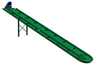 Наклонный навозоуборочный транспортер КСН-Ф-100 (ТСН2,0Б) длиной 6,0 м (без ящика управления)